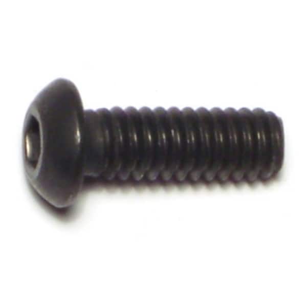 Midwest Fastener 1/4"-20 Socket Head Cap Screw, Button, Plain Steel, 3/4 in Length, 10 PK 72323 - main